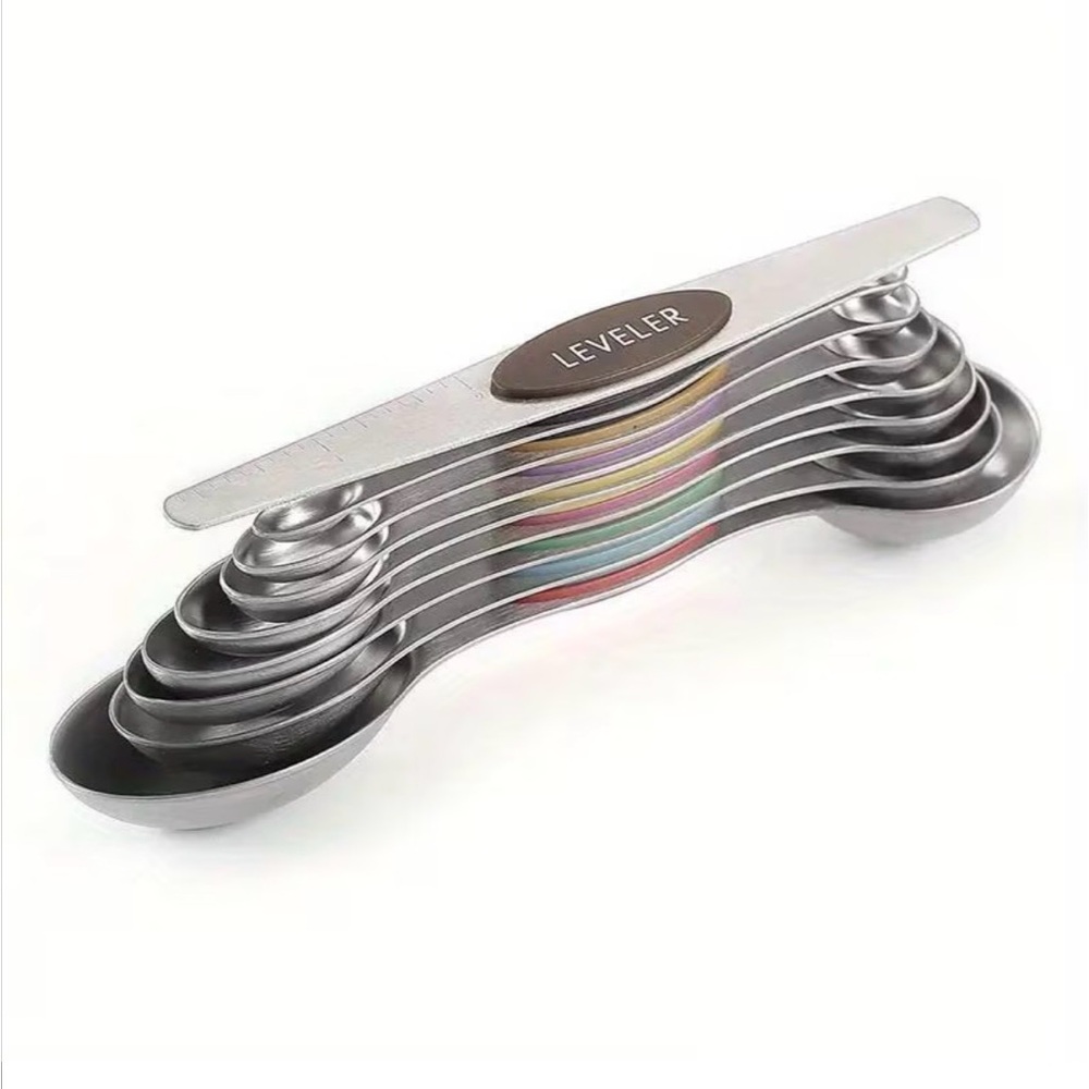 Magnetic Measuring Spoons Set of 9 - Multi-Color